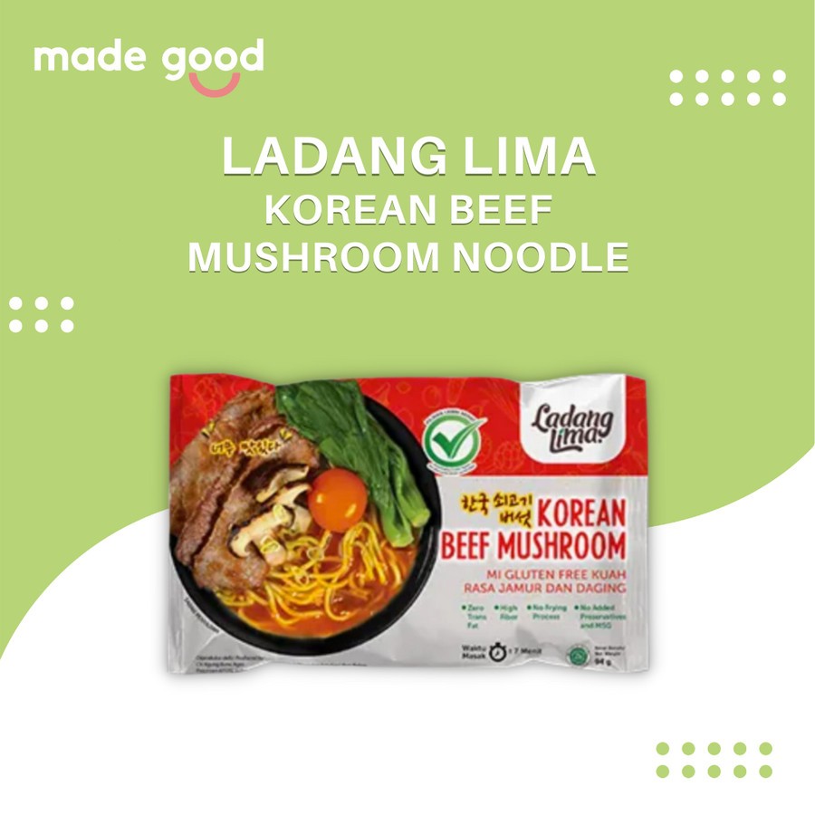 

Ladang Lima Korean Beef Mushroom Noodle Gluten Free 94gr