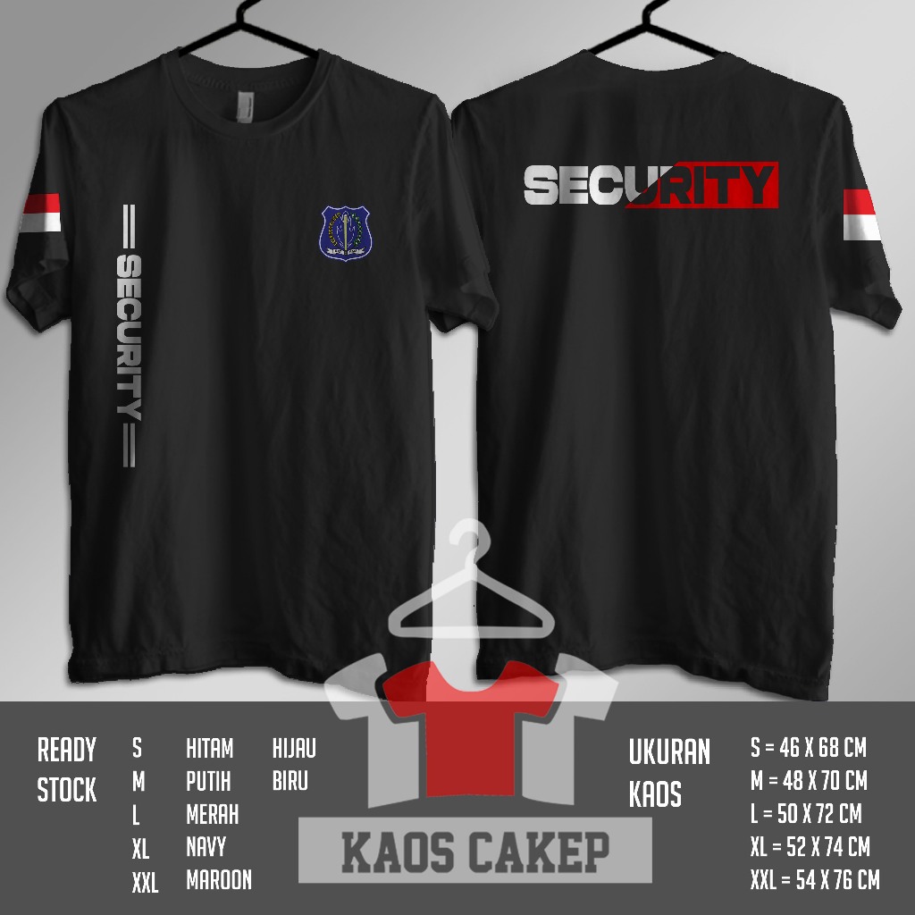 Kaos Security Security Logo Satpam Db Desain Terbaru Baju Distro