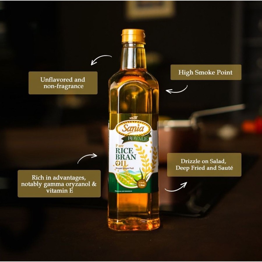 

sania royale pure rice bran oil 1 liter
