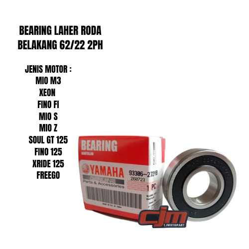 BEARING LAHER RODA BELAKANG 62/22 2PH MIO M3