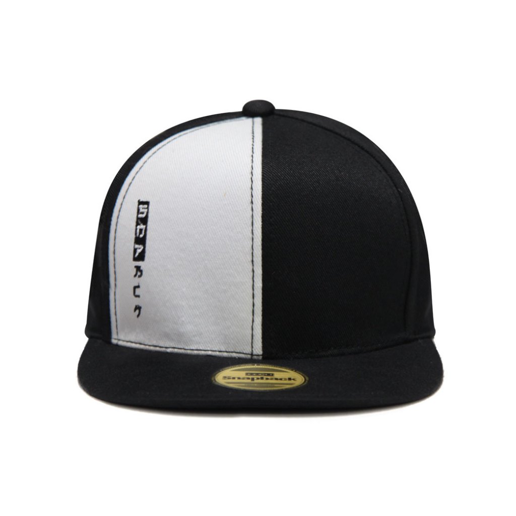Snapback Topi Hiphop Bordir SNPBCK Putih Hitam by Snapback