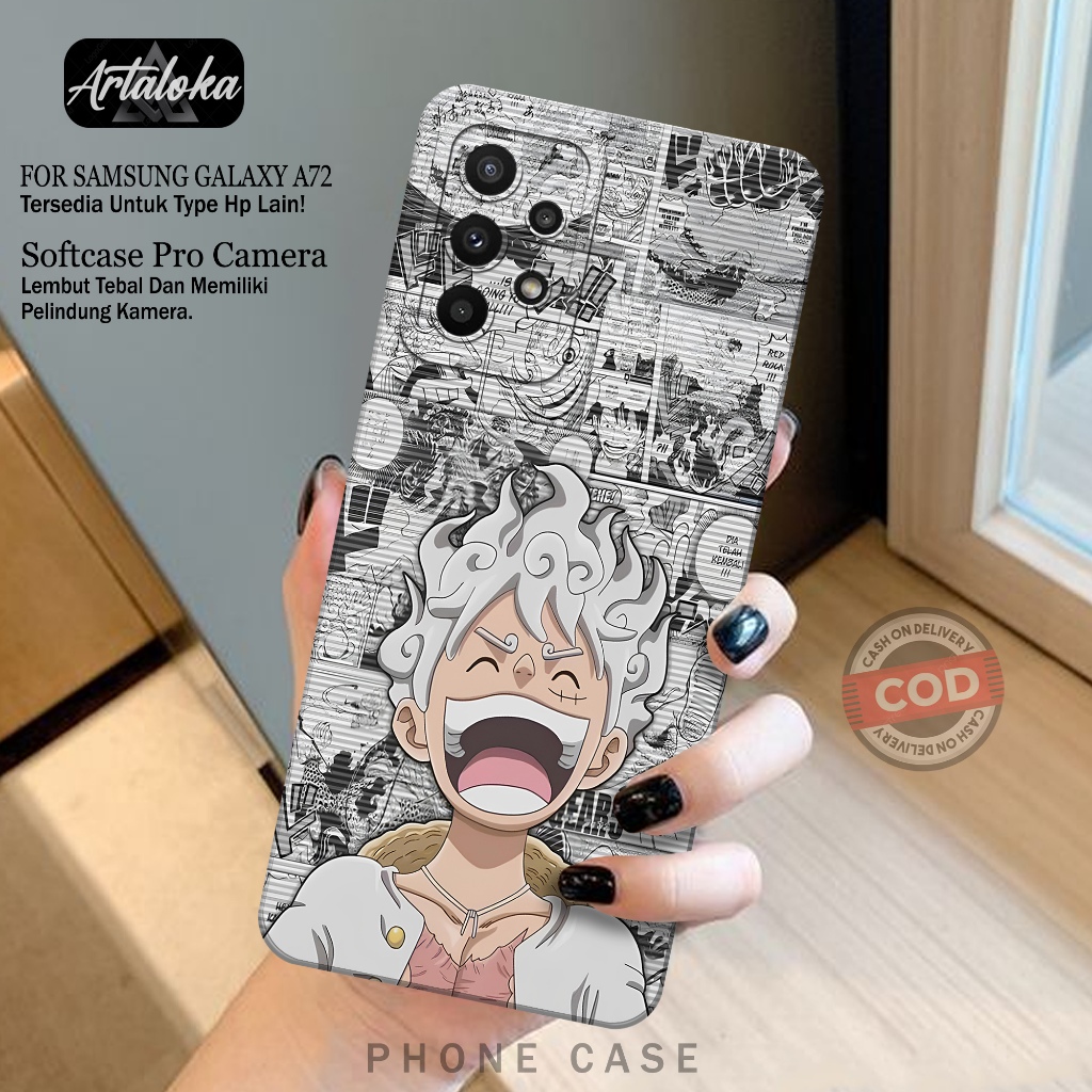 Case Hp Samsung Galaxy A72 Fashion Case Anime Case Samsung Galaxy A72 Silikon TPU Pro Camera Casing 