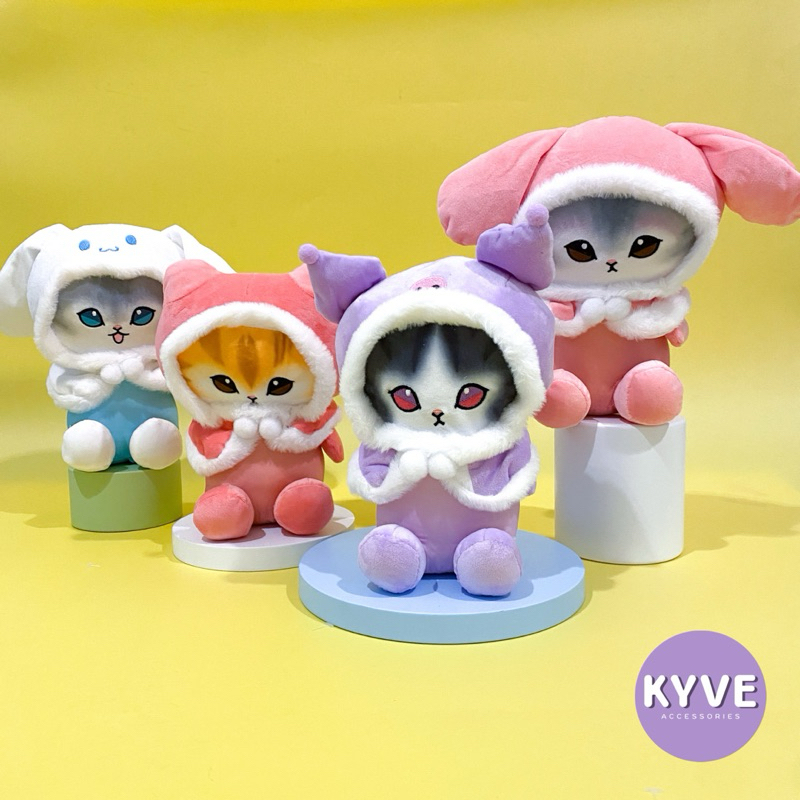 Boneka Mofusand Kostum Sanrio | Kucing Viral Jepang Cinnamorrol Melody dan Kuromi