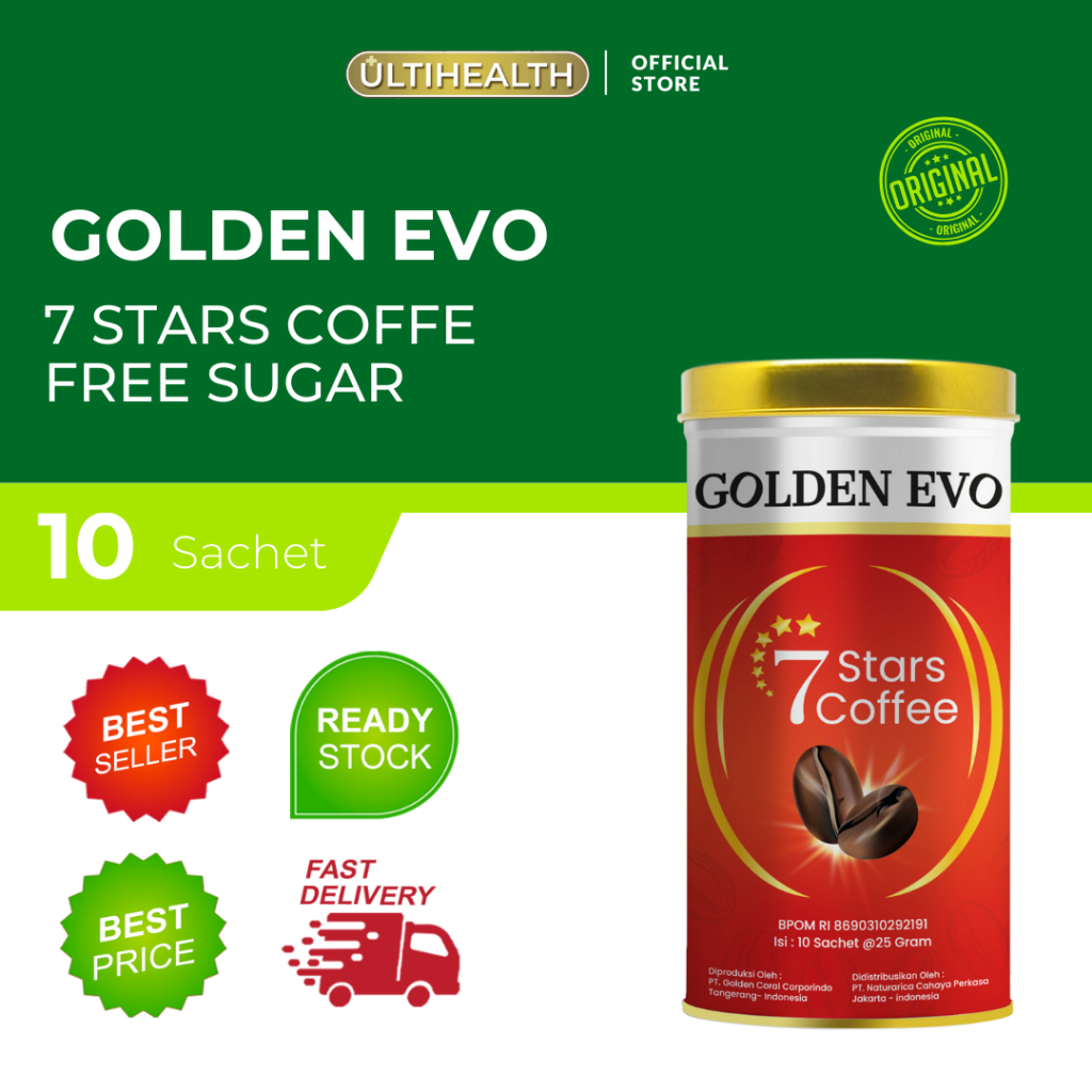 

Luminar GOLDEN EVO 7 STARS COFFEE - MINUMAN KOPI & BEBAS GULA