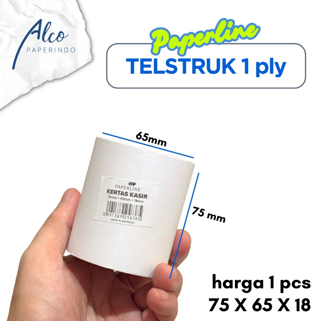 

Kertas Kasir Telstruk 75x65x18 Paperline