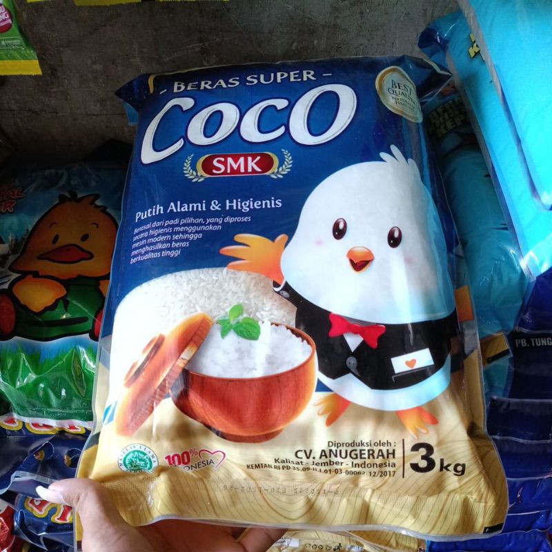 

beras coco 3kg ball isi 8