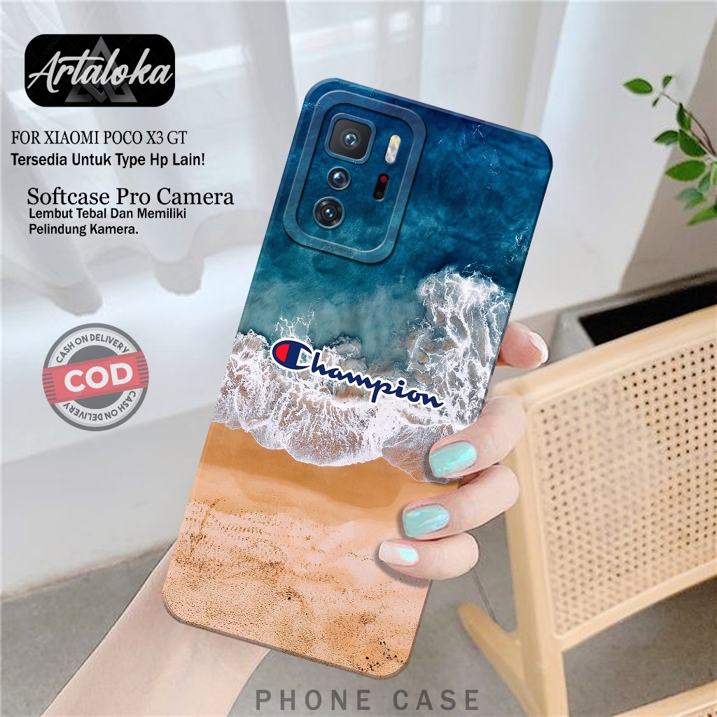 Softcase Hp Xiaomi Poco X3 GT Fashion Case Branded Case Poco X3 GT Silikon TPU Pro Camera Casing Xia