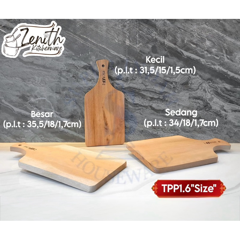 Cuci Gudang Talenan Picasso Kayu Mahoni Bebas Pcp/ Chopping Board/ Talenan Kayu Food Grade