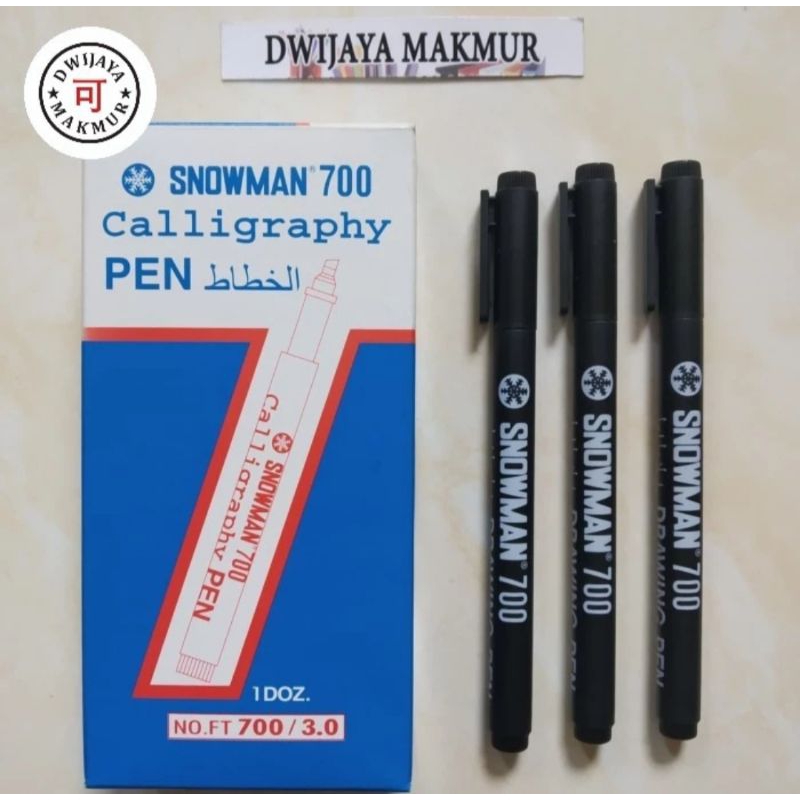 

Pulpen Pen Snowman 700 Calligraphy 3.0 (Satuan)