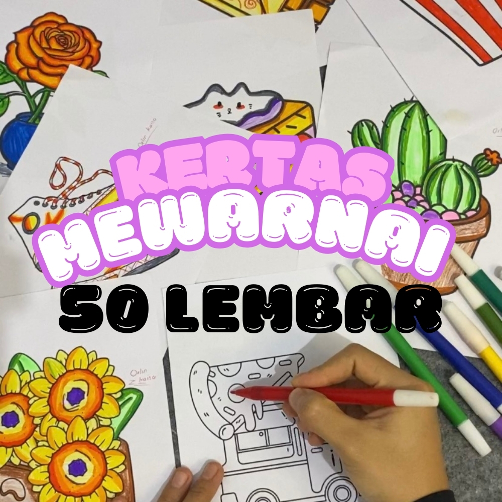 

Kertas Gambar 50 Lembar | Kertas Mewarnai Anak