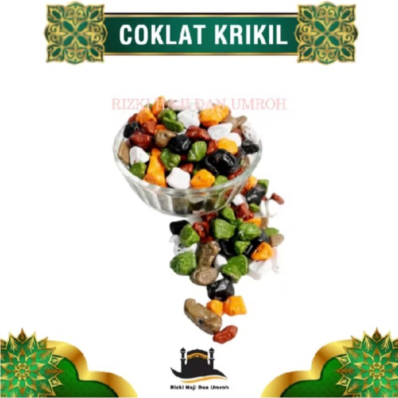 

Cokelat Krikil Oleh Oleh Haji dan Umrah Coklat Batu