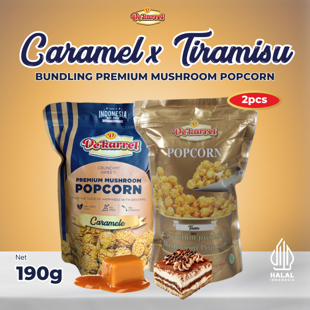 

Dekarrel Popcorn Bundling Caramel x Tiramisu
