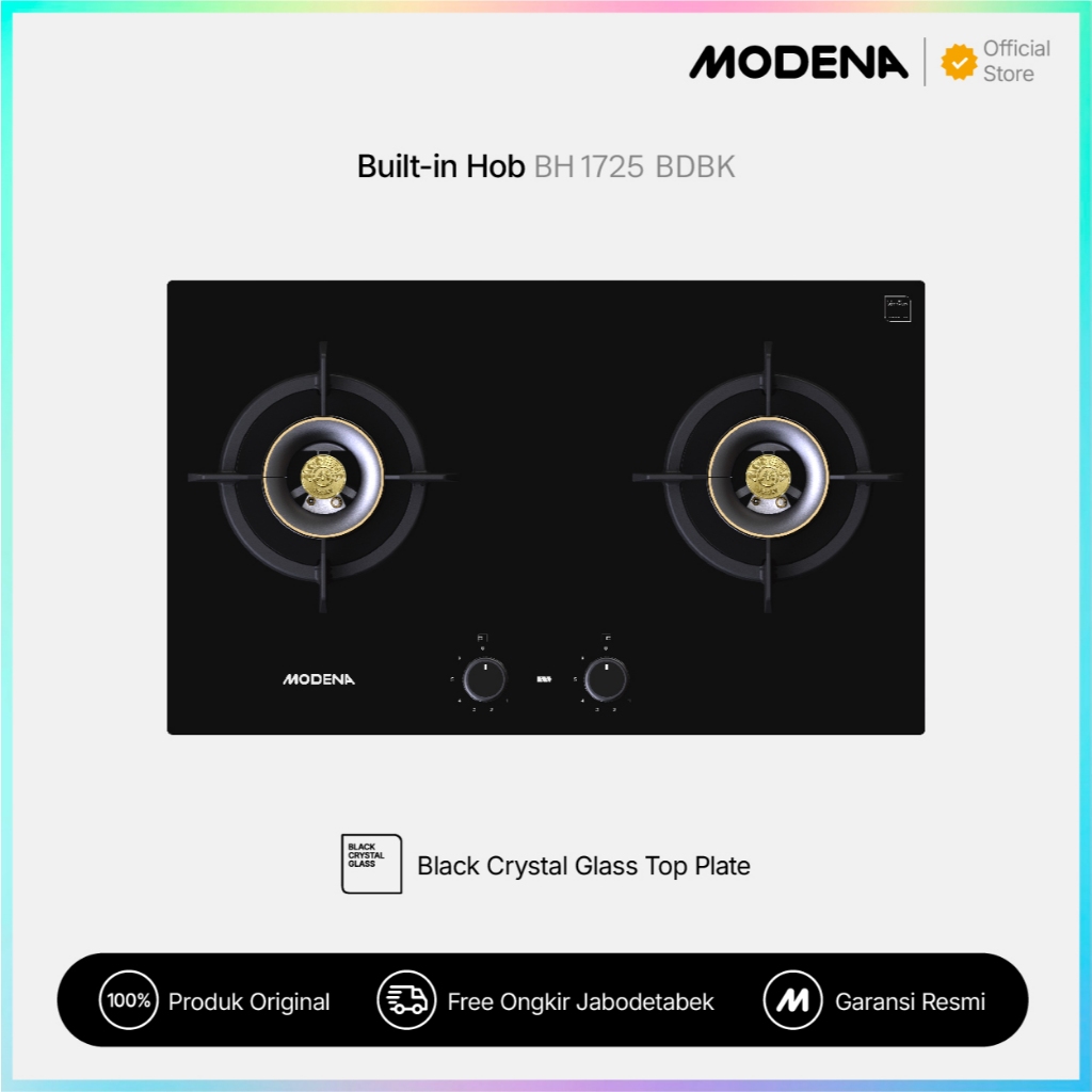 MODENA Built-in Gas Hob - BH 1725 BDBK