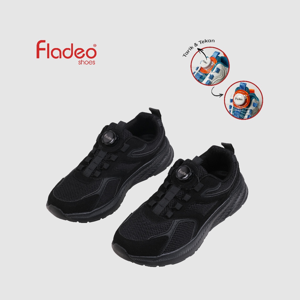 Fladeo C25/MSS255-1ON/Sepatu Sneakers Tali Pria [ Sneakers Shoes ]