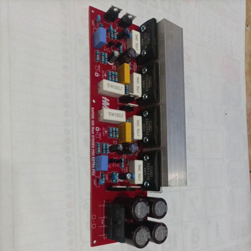 Power  Safari 400w Stereo extra PSU Plus Heatsink Tr Final Sanken 5DY