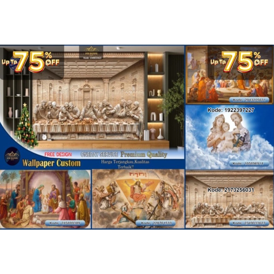 Wallpaper Custom Tema Kristen | Yesus | Tempah Ibadah | Natal | Chrismast | religi Kristen