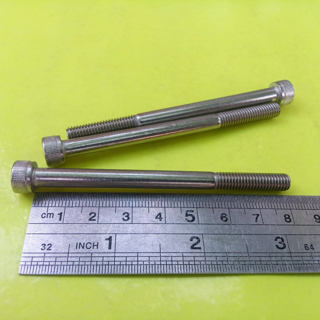 BAUT L STAINLESS M6 X 80 / BAUT 10 KUNCI L5 / L 5 / BAUT L SS M6 X 80 SUS 304 / BAUT L M6X80 STAINLE