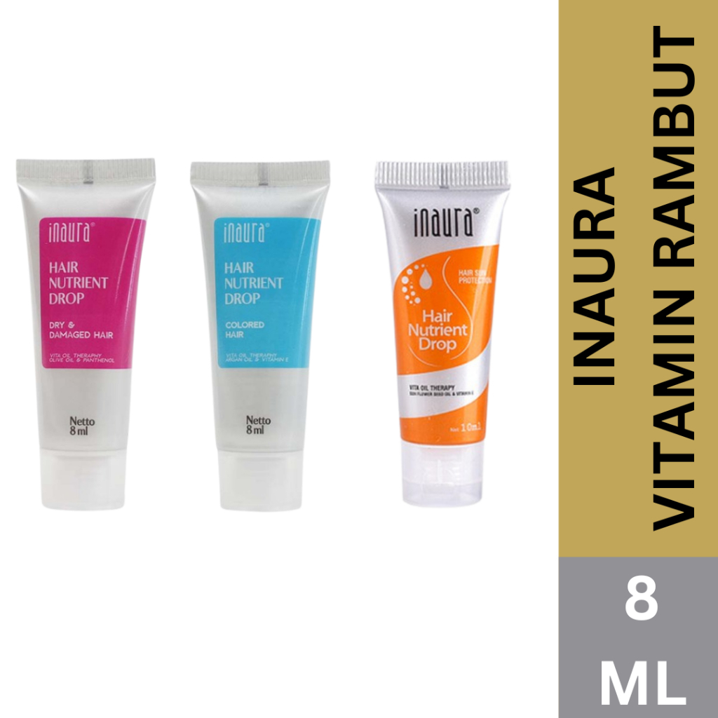 INAURA VIT DROP COLOR 8 ML - 3 VARIAN BLUE, ORANGE, PINK,/INAURA/KOSMETIK/KECANTIKAN/