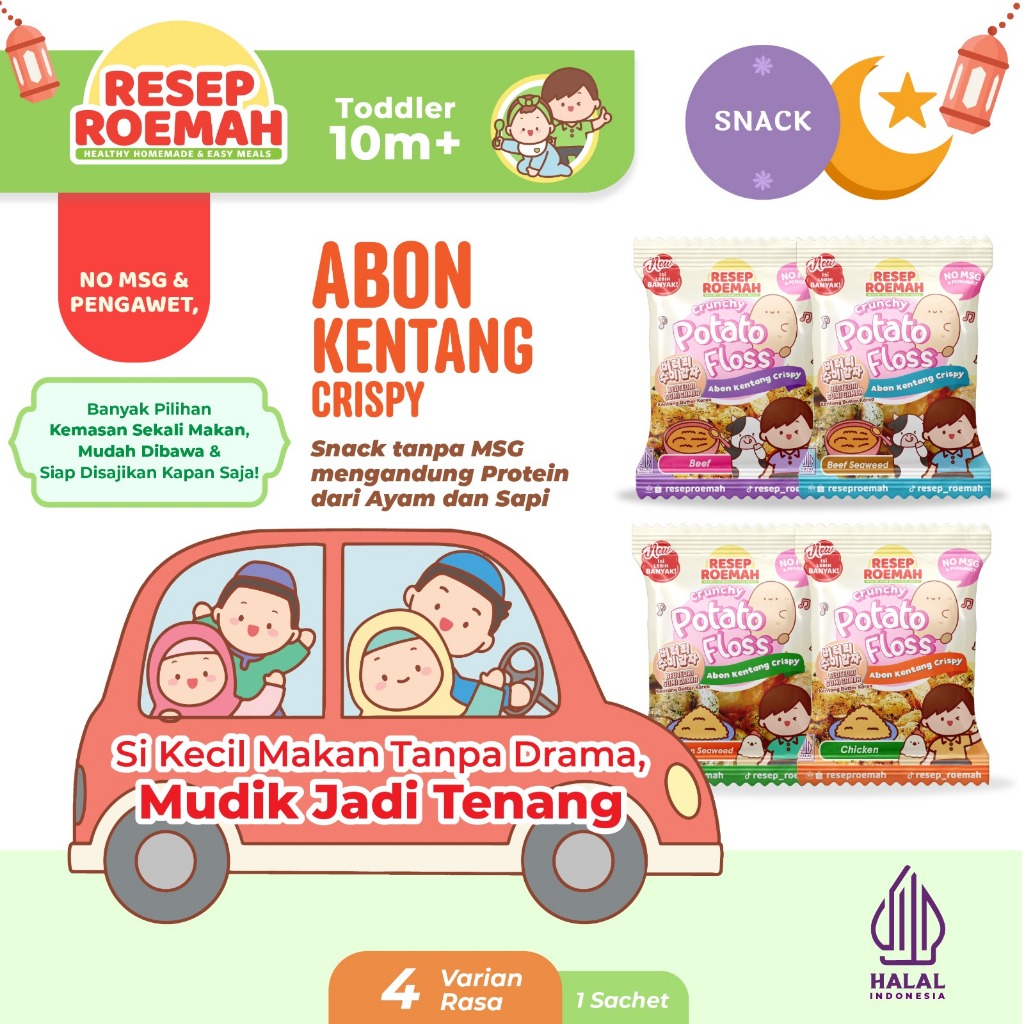 

Resep Roemah Kentang Abon Crispy Anak / Crunchy Potato Floss / Kentang Butter Korea / Kentang Abon Ayam Sapi Ikan Premium / BB Booster Beef Chicken Fish Floss / MPASI Bayi Anti GTM / Halal No MSG