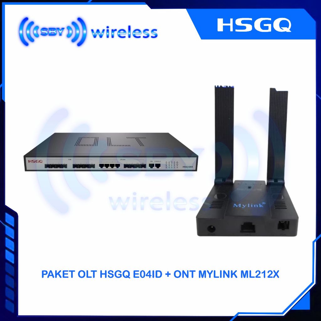 PAKET ONT MYLINK ML212X ONU With OLT HSGQ E04ID (Non SFP)