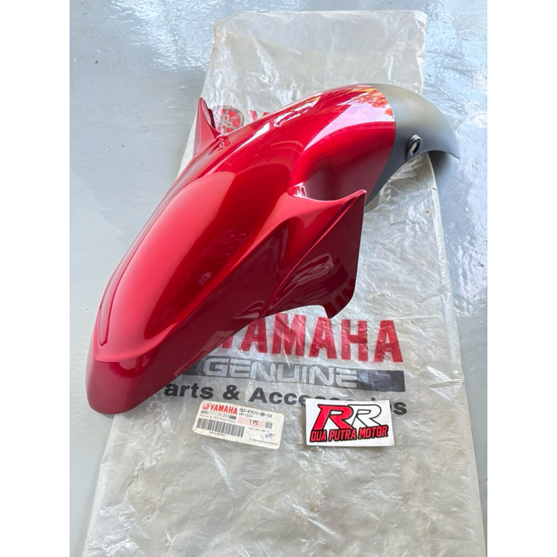 fender front spakbor depan original ori yamaha jupiter mx 135 old lama merah maroon maron marun meta