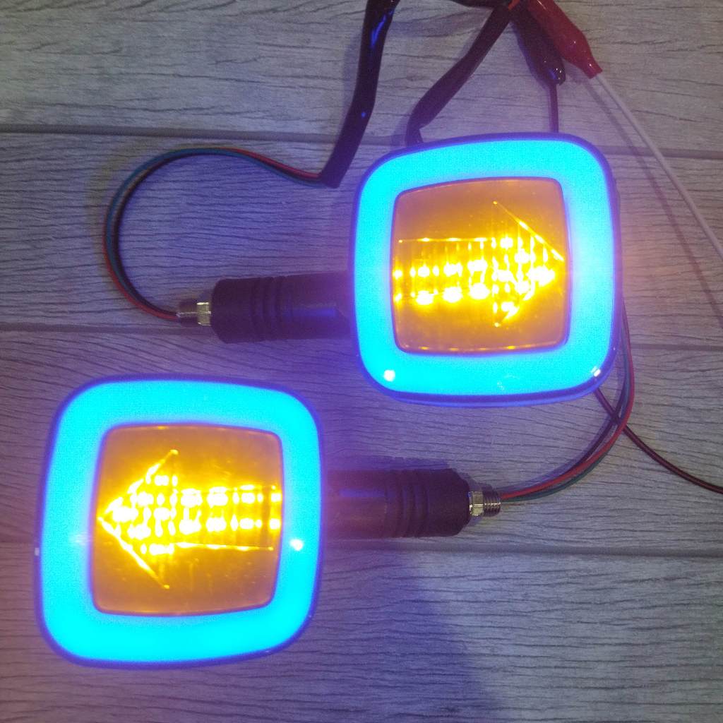 KLSUS Lampu Sen Running Model Panah Sein Panah Arrow Kotak Running Universal semua motor Lampu Sein