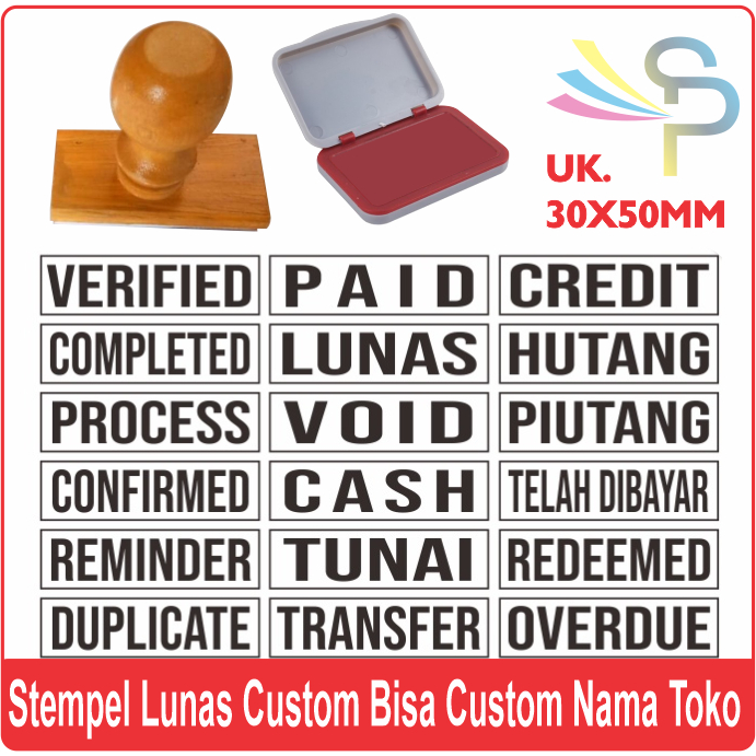 

NEW KURIR - Cetak Stempel COPY CONFIDENTIAL URGENT DONE DEBIT PAID TUNAI ASLI DRAFT CASH STEMPEL KAYU
