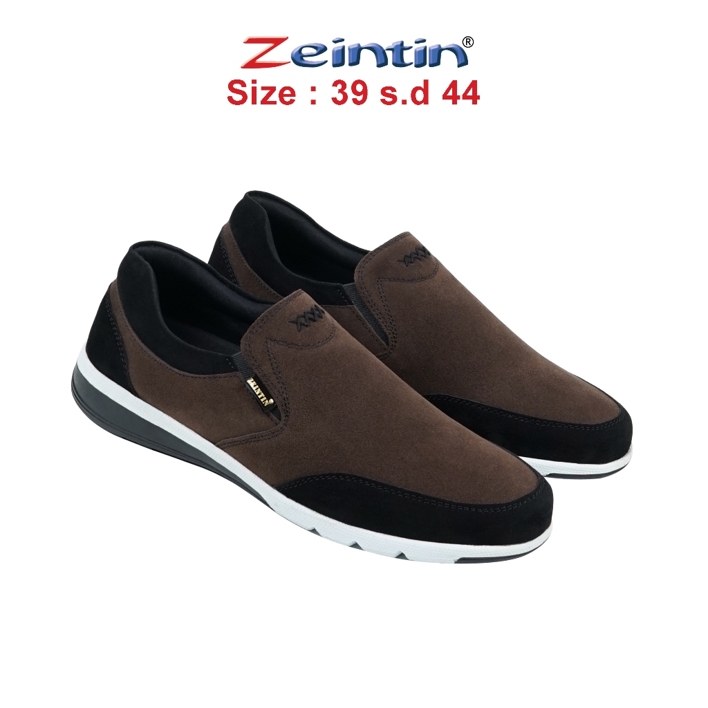 terbaru zeintin - sepatu buk slip on pria zeintin fashion pria sepatu sneakers pria formal kasual