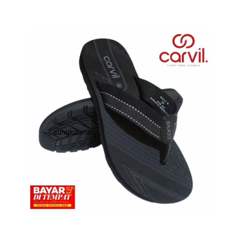 SANDAL CARVIL PRIA DEWASA/ SANDAL JEPIT PRIA DEWASA.  SANDAL CARVIL TERBARU BISA COD