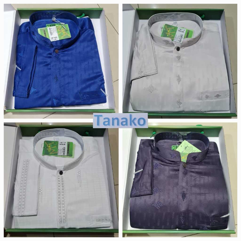 Baju Koko Al-Mia Kemeja Koko Almia Jumbo BigSize Besar Lengan Panjang al mia