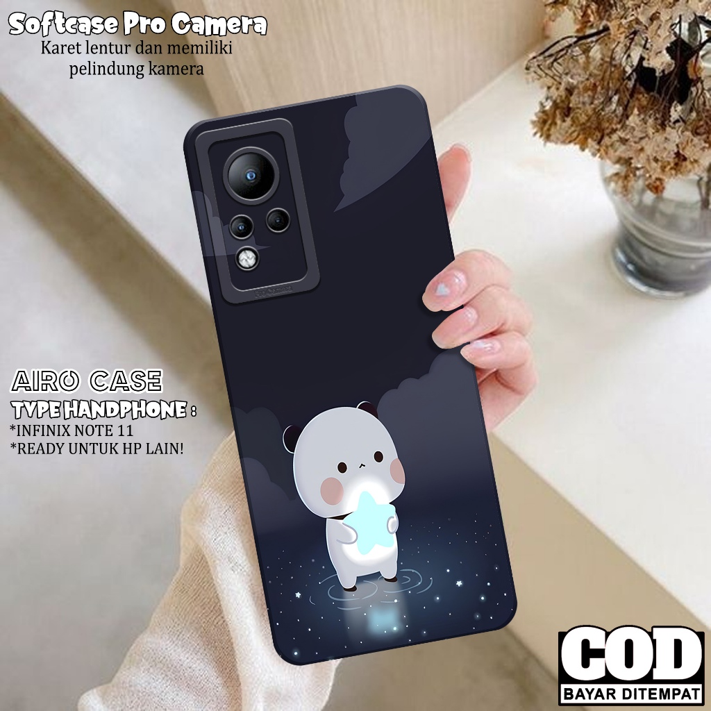 Case INFINIX NOTE 11 - Fashion Case KARTUN - Softcase INFINIX NOTE 11 - Case Pro Camera - Casing INF