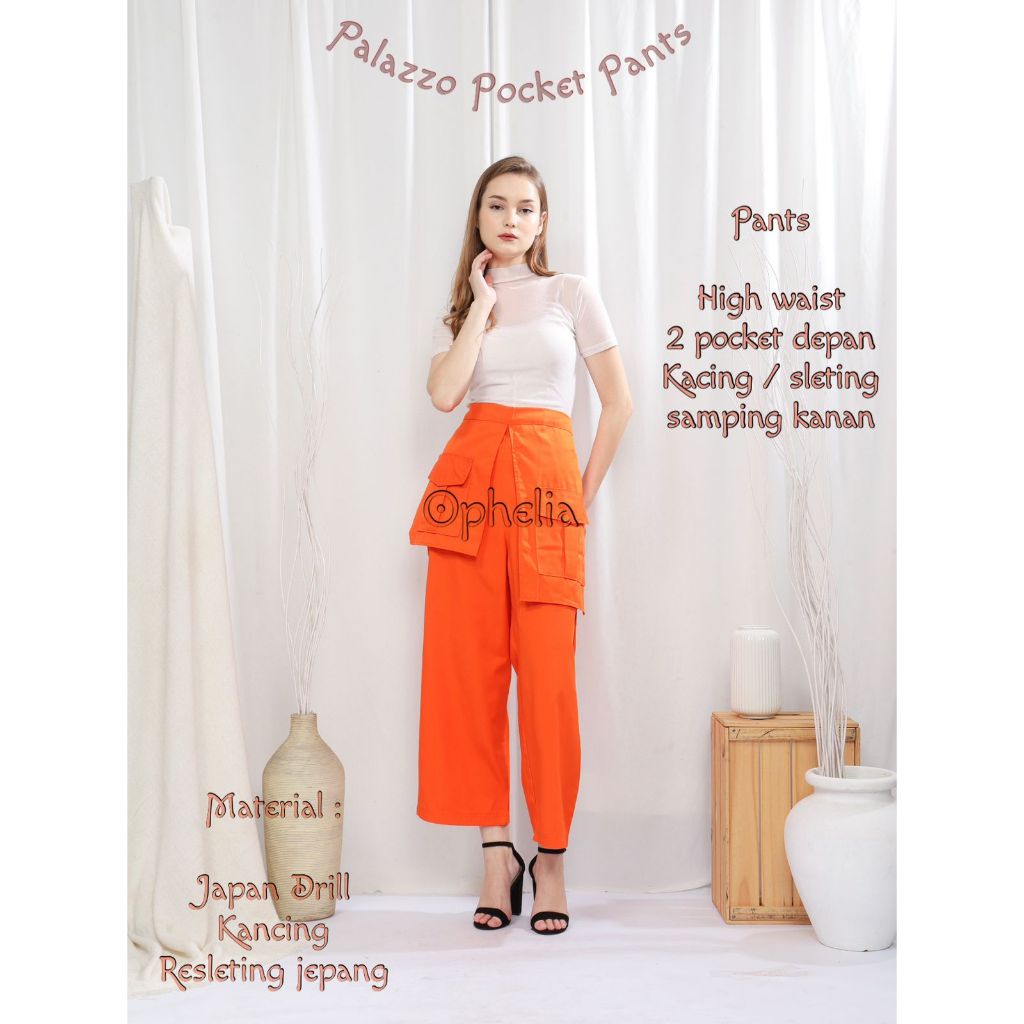 Palazzo Pocket Pants Istimewa