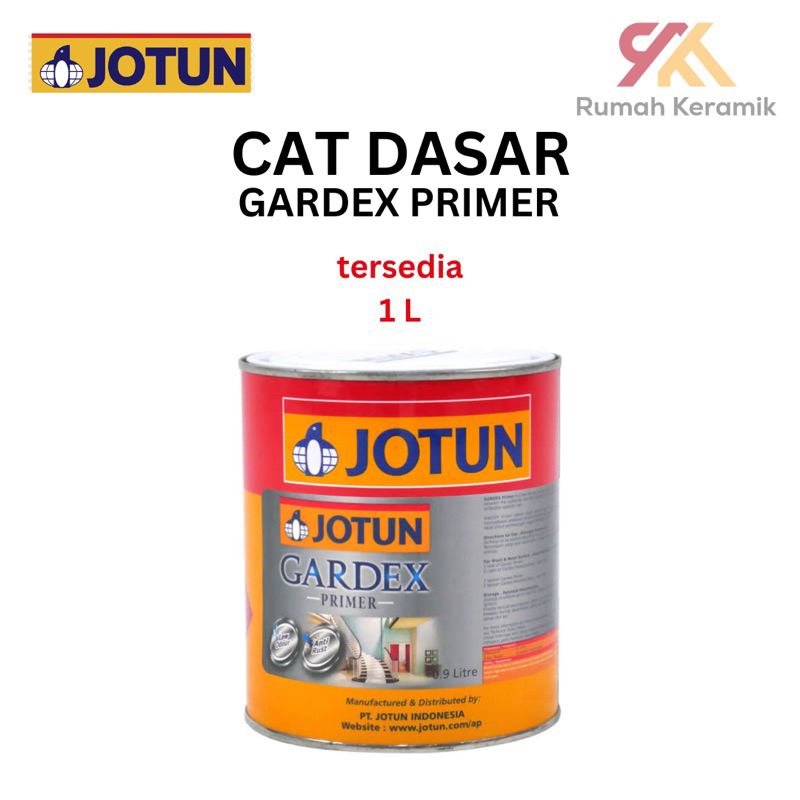 GARDEX PRIMER (KAYU & BESI) CAT DASAR Jotun Paint 1 L | Cat Kayu Besi Cat Dasar