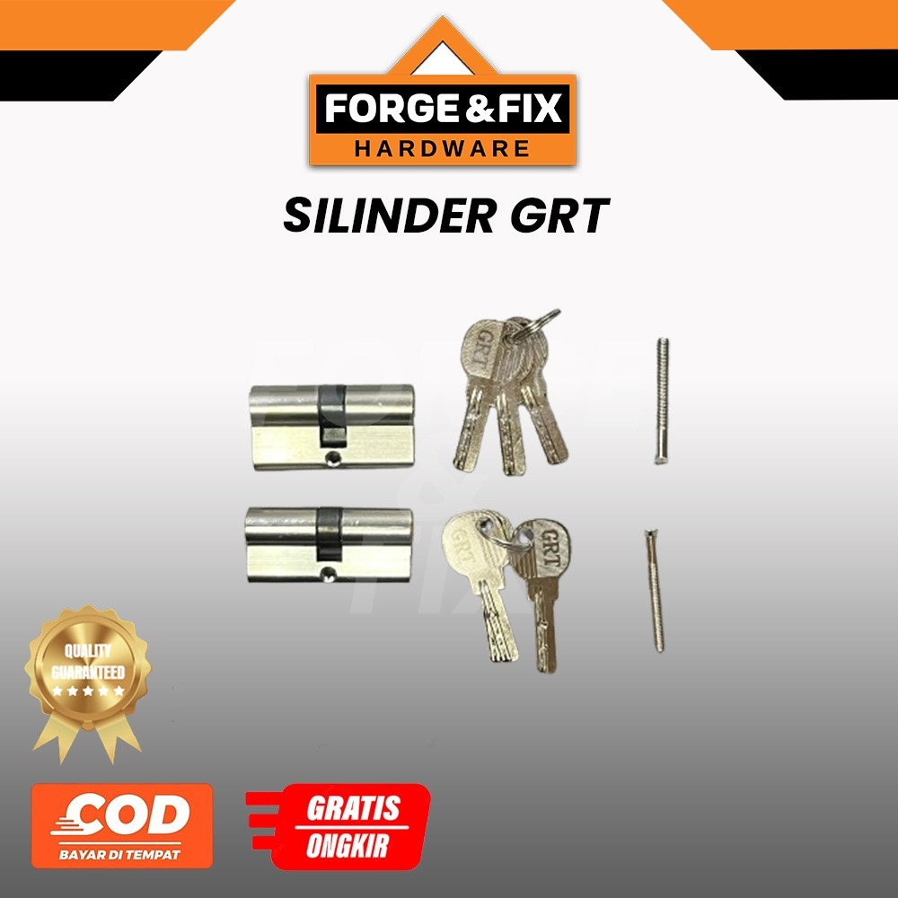 GRT Silinder Pintu Rumah Besi Kunci Besar / Tanggung Cylinder