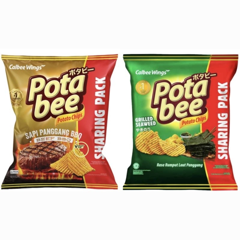 

Potabee Keripik Kentang Panggang Makanan Ringan Snack Sharing Pack 120 g
