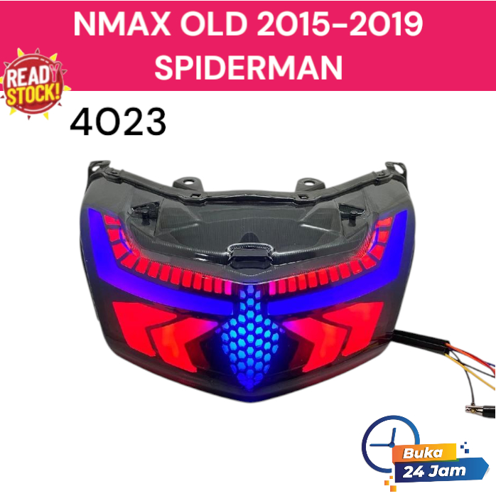 Nmax Old 2015-2019 Lampu Belakang Variasi Nmax - stop SPIDERMAN Stoplamp 4023