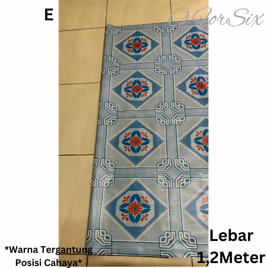 (NEW2) (ROLL 14 M) KARPET PLASTIK/PERLAK LANTAI/MEJA/KARPET LANTAI PLASTIK LEBAR 1,2 METER