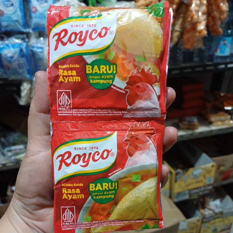 

royco new rasa ayam kampung 1 renceng isi 12