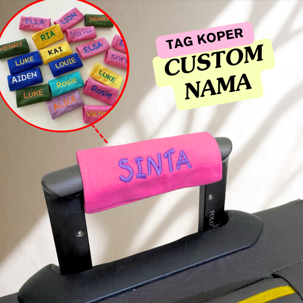 Tag Koper/ Baggage Tag / Luggage Tag / Gantungan Tas Koper Custom Nama / Name Tag / Tag Koper / 005 