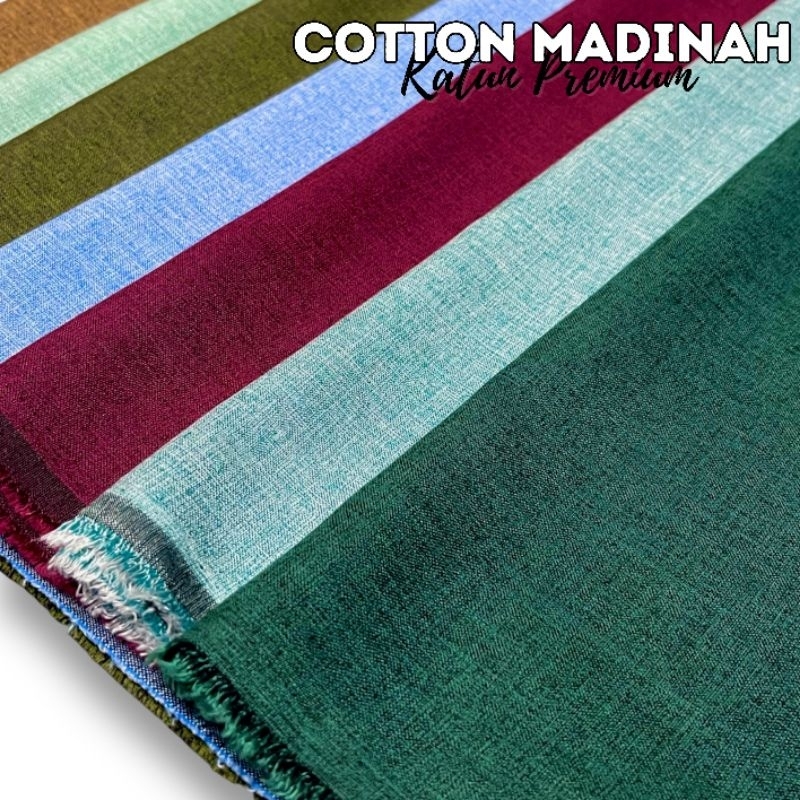 Kain Cotton Madinah Fodu | Bahan Katun Premium  Halus Lembut Berserat Untuk Baju Koko Gamis Meteran