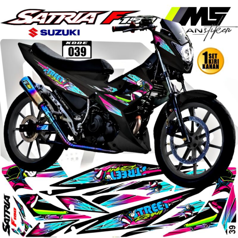 Decal Sticker Striping Variasi Satria Fu Facelift Raider R 150 Suzuki Satria Fu 150 Facelift 2013-20