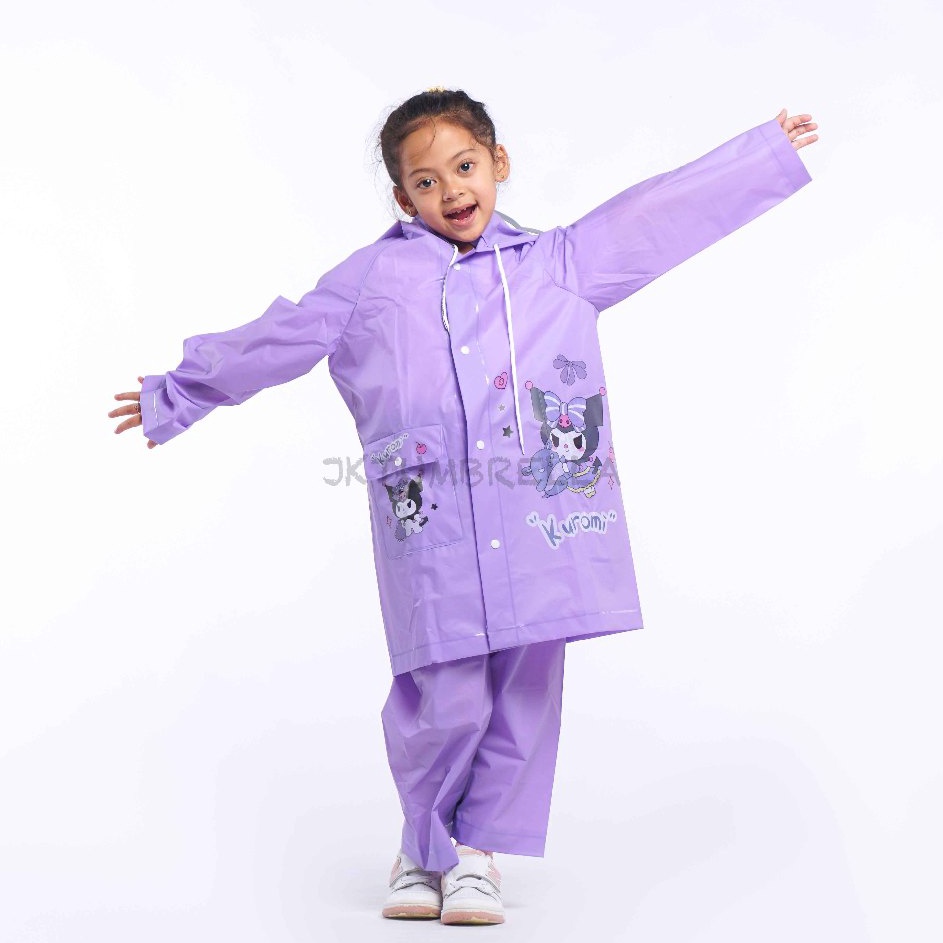 Limited Jas Hujan Setelan Anak DIY Motif Stiker Tempel Sendiri 8111 8211