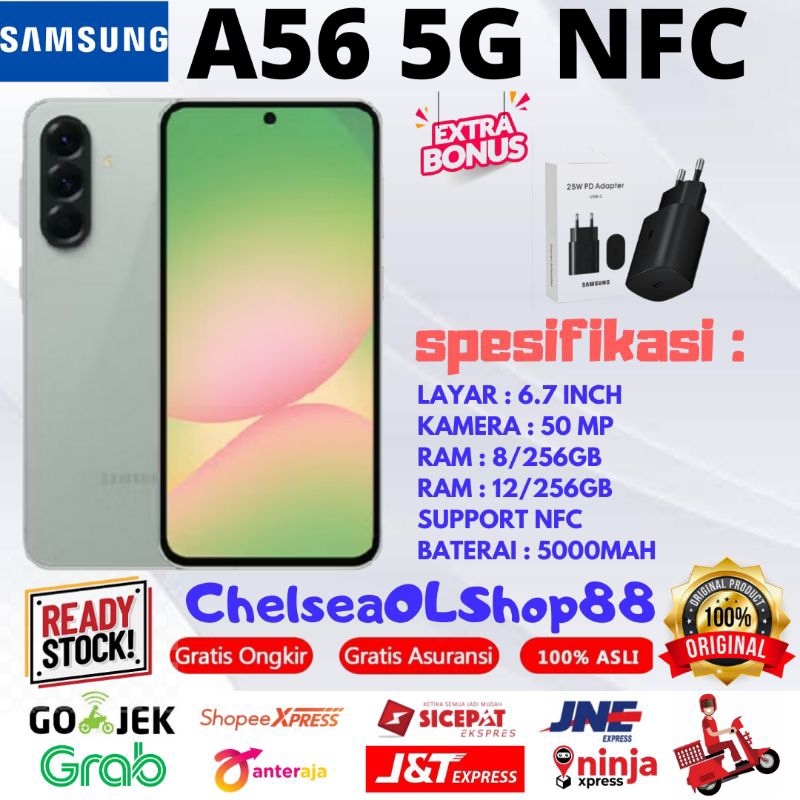 SAMSUNG A56 5G & A36 5G RAM 12/256GB & 8/256GB GARANSI RESMI