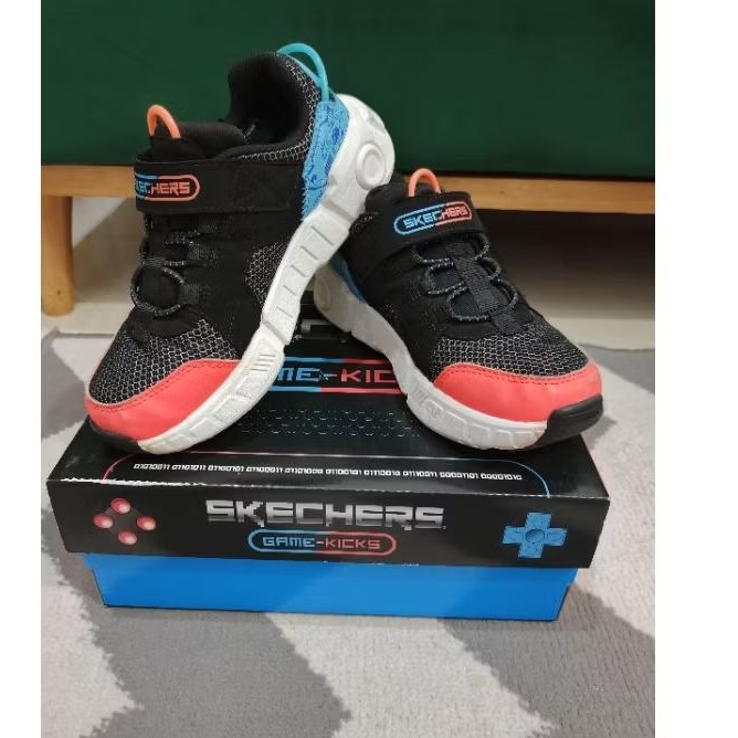 Preloved Sepatu Anak Laki-laki Cowok Skechers Original Gametronix Game Kicks