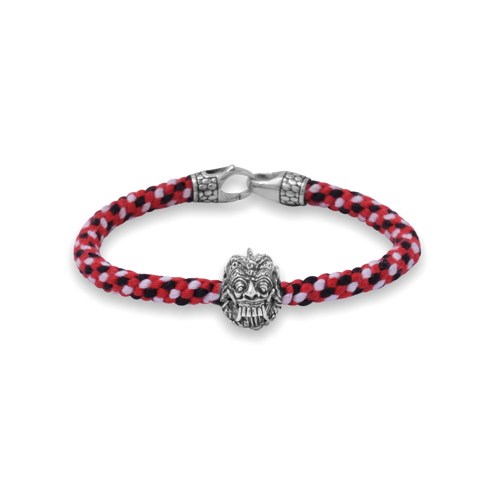 [Original Gelang Perak 925] Gelang Tridatu Braided Bead Rangda Sterling Silver Sunaka Jawelry