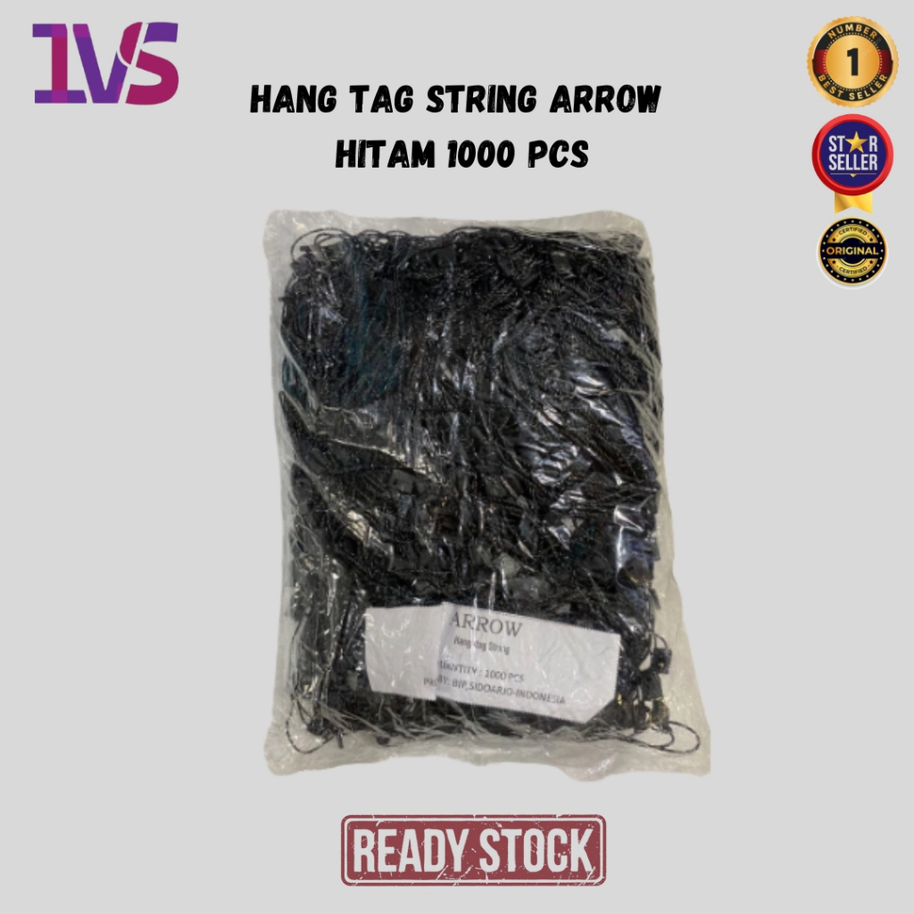 

Hang Tag String Arrow Hitam 1000 Pcs