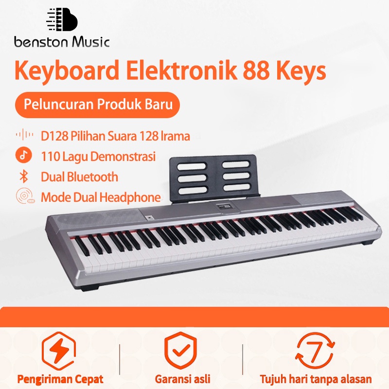Benston Music - Keyboard Elektronik 88 Keys dengan Hammer Action / Keyboard Elektronik 88 Keys