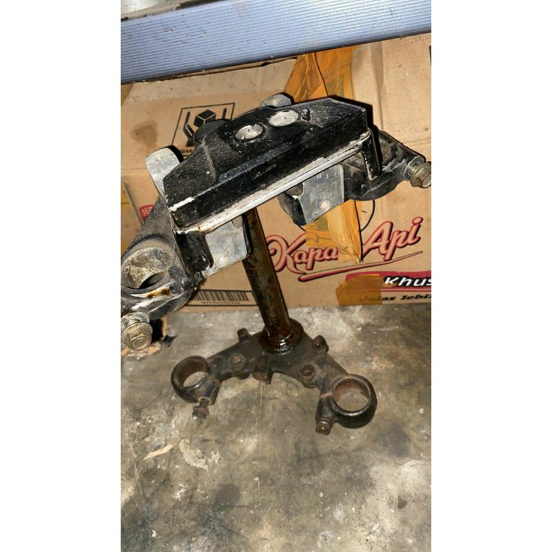 segitiga t atas bawah shock skok megapro tiger ori copotan