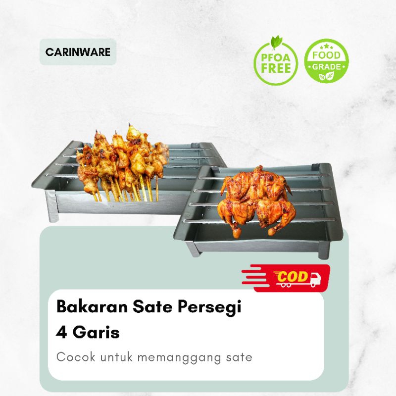 Carin panggangan sate tebal / Bakaran sate arang / panggangan ikan / alat pemanggang