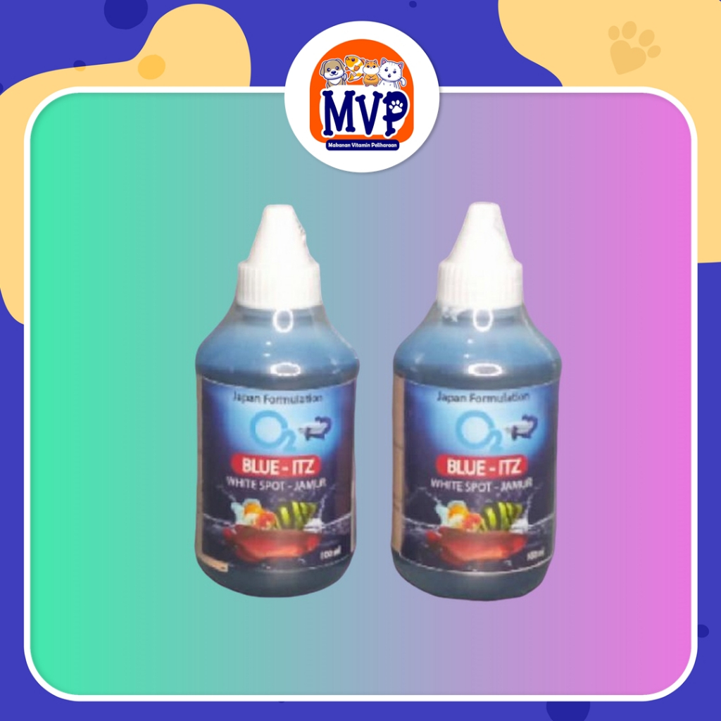 Blue Itz Ikan 100Ml - Mengobati Ikan Lesu Akibat Racun Amonia, Nitrit Sianida, Melindungi Telur